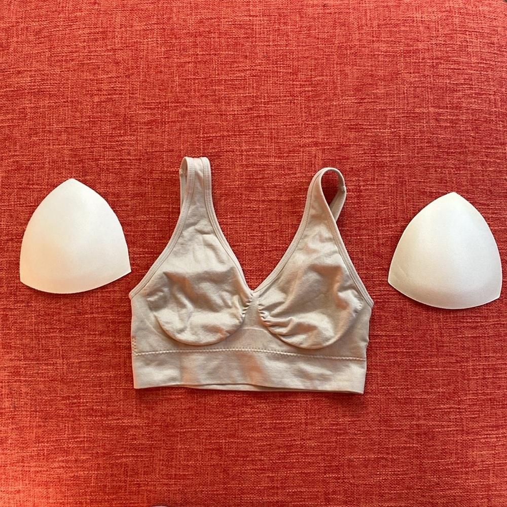NWOT Truekind® Daily Comfort Wireless Shaper Nude Bra Bralette Lounge